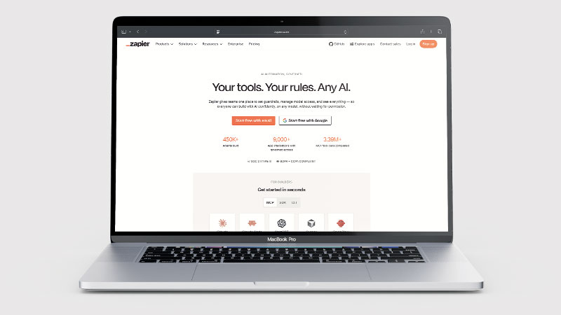 Zapier Review desktop screenshot