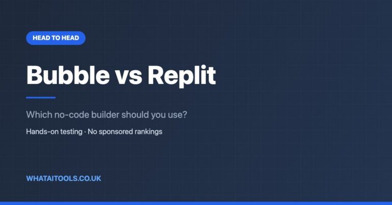 Bubble vs Replit