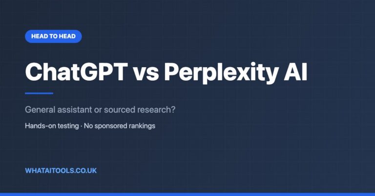 ChatGPT vs Perplexity AI
