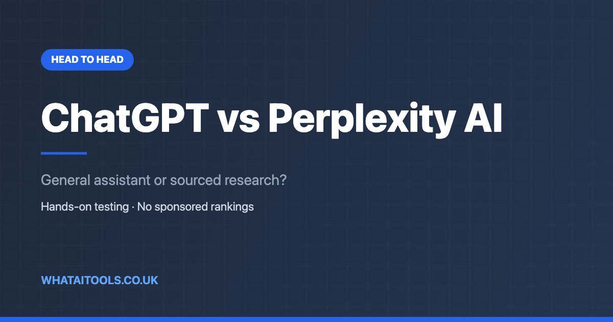 ChatGPT vs Perplexity AI (2026): Which Is Actually Better?