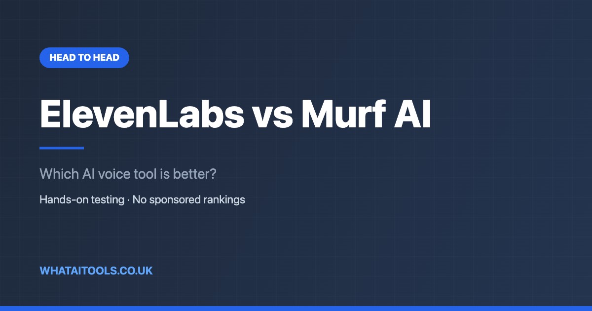 ElevenLabs vs Murf AI (2026): Which AI Voice Tool Is Better?