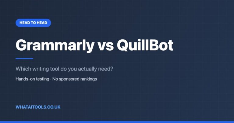 Grammarly vs QuillBot
