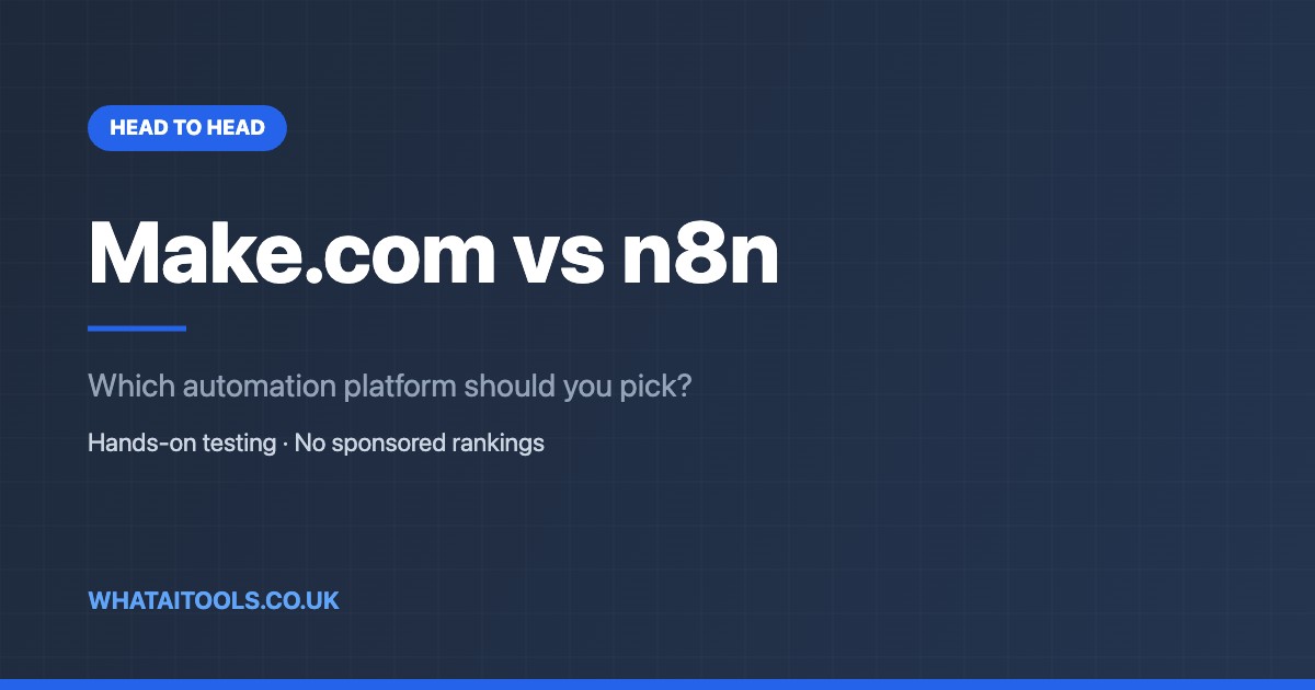 Make.com vs n8n (2026): Which Automation Tool Is Right for You?