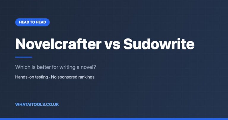 Novelcrafter vs Sudowrite