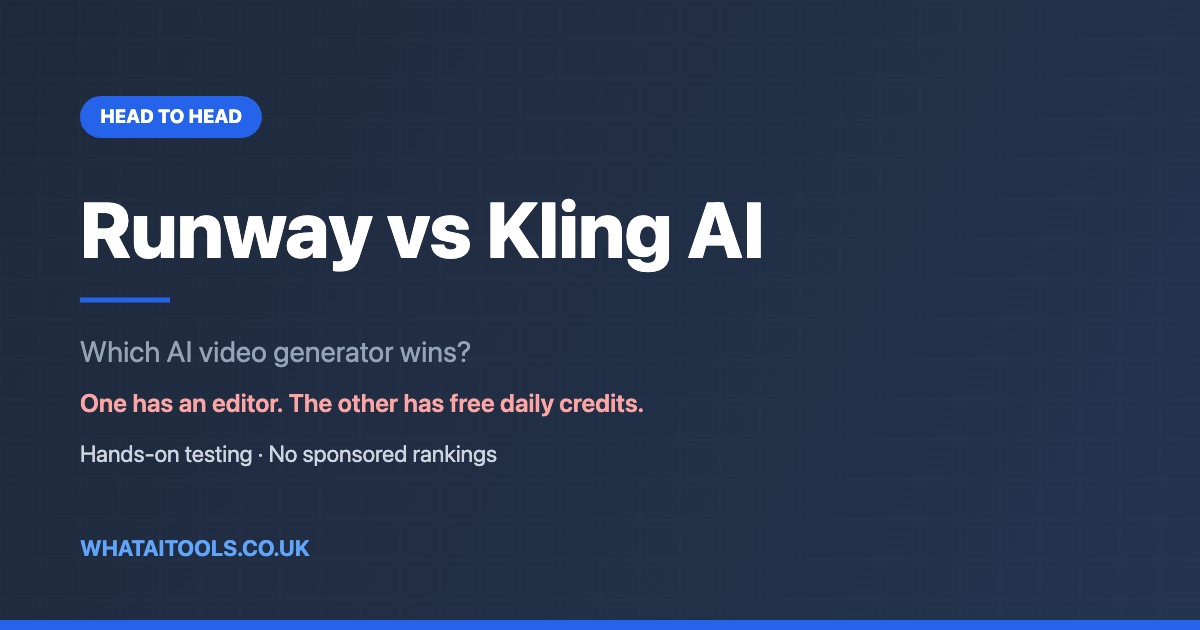 Runway vs Kling AI (2026): Which AI Video Generator Wins?