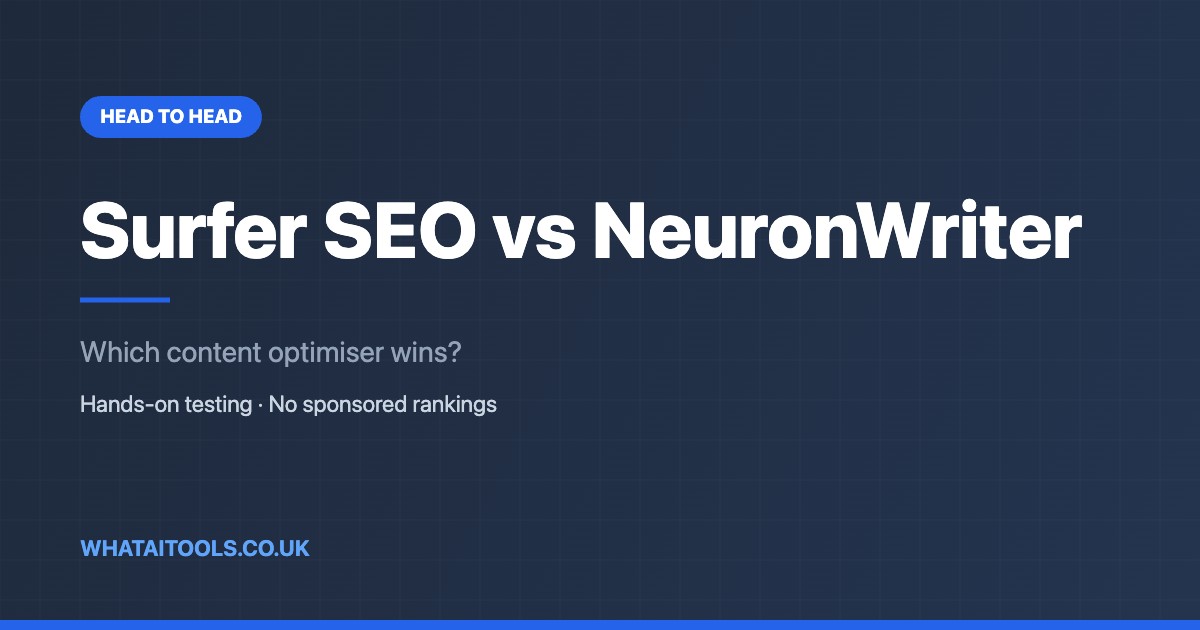 Surfer SEO vs Neuronwriter: Which SEO Content Tool Is Best in 2026?