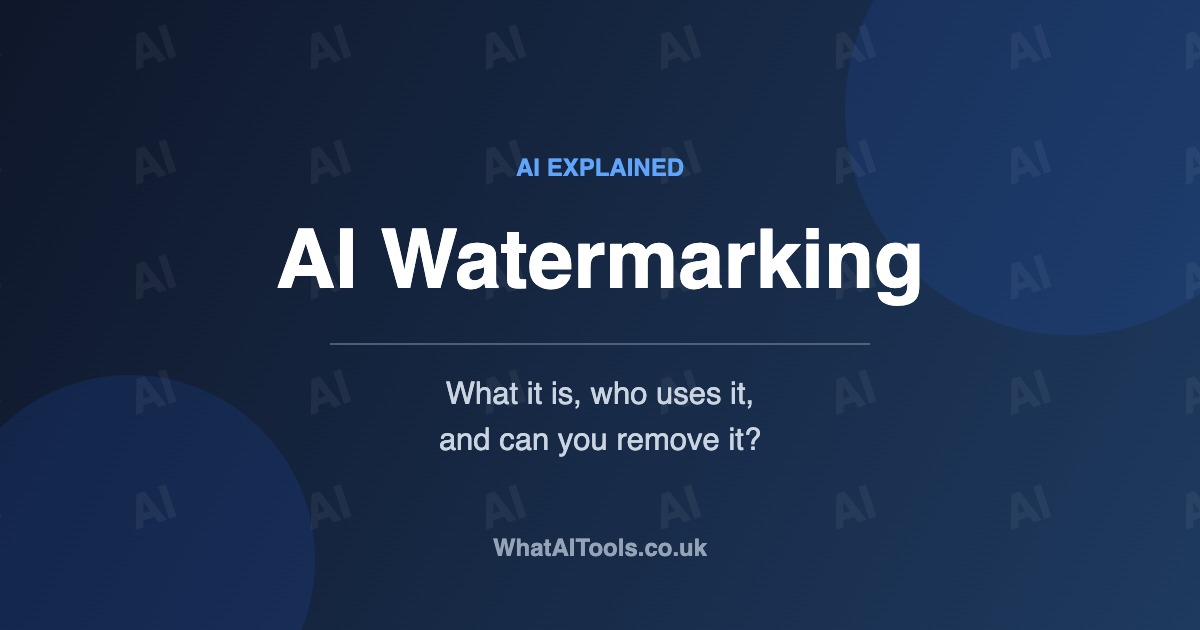 What Is AI Watermarking? Can You Remove It, and Who Uses It?