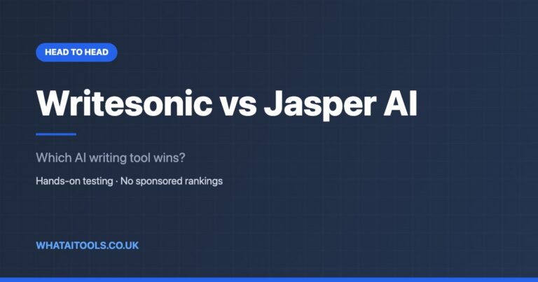 Writesonic vs Jasper AI