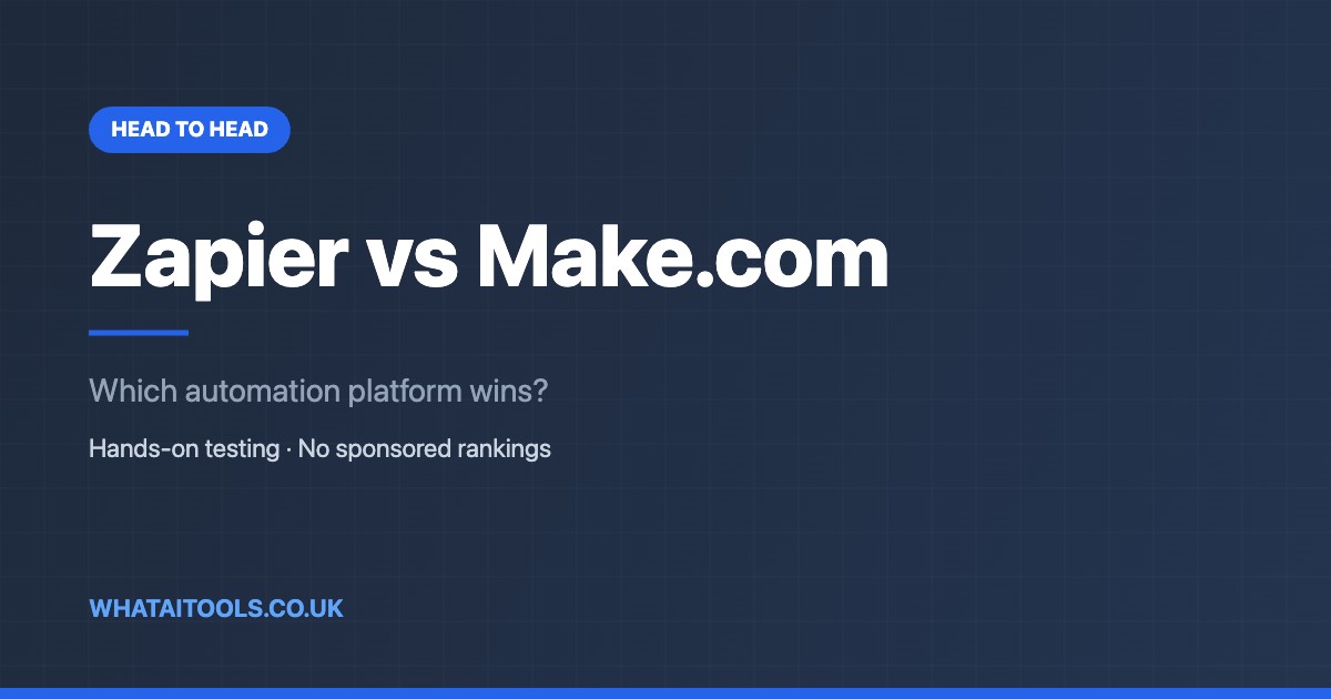 Zapier vs Make.com (2026): Which Automation Tool Wins?