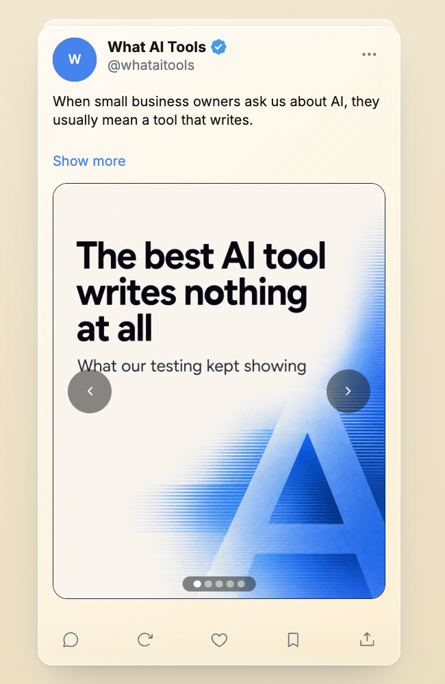 Native.no screenshot: generated blog post preview, branded and localised but template-grade
