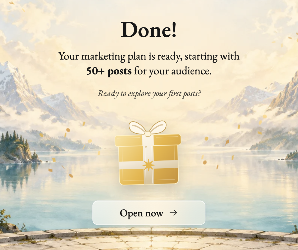 Native.no paywall screenshot: Unlock 47+ Posts prompt blocking the generated articles