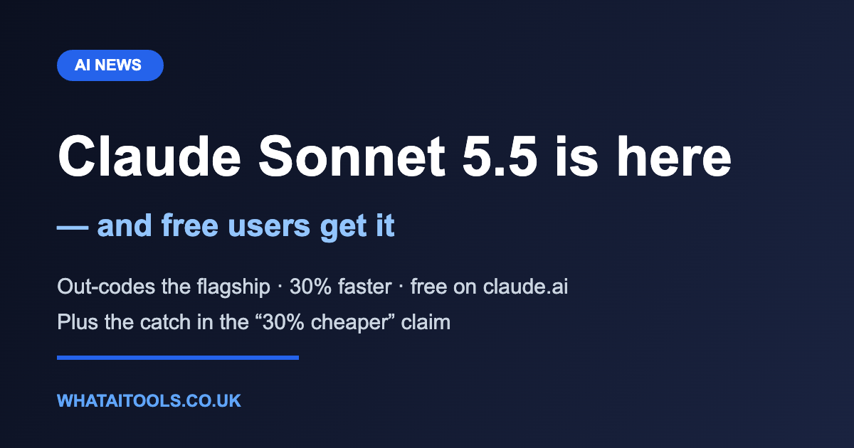 Claude Sonnet 5.5 Is Here — and Free Users Get It