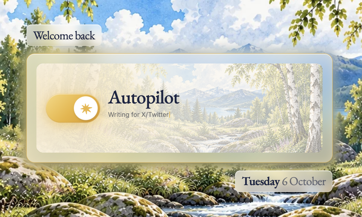 Native.no dashboard with Autopilot switched on