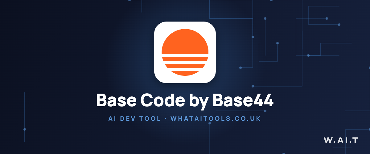 Base Code by Base44 logo — AI dev tool guide on WhatAITools